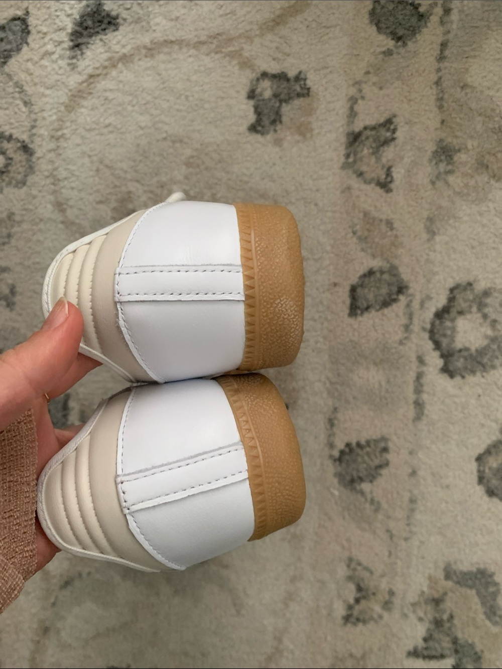 Adidas Samba Mary Jane Sneakers in White, Black, Gum - Picture 6 of 10